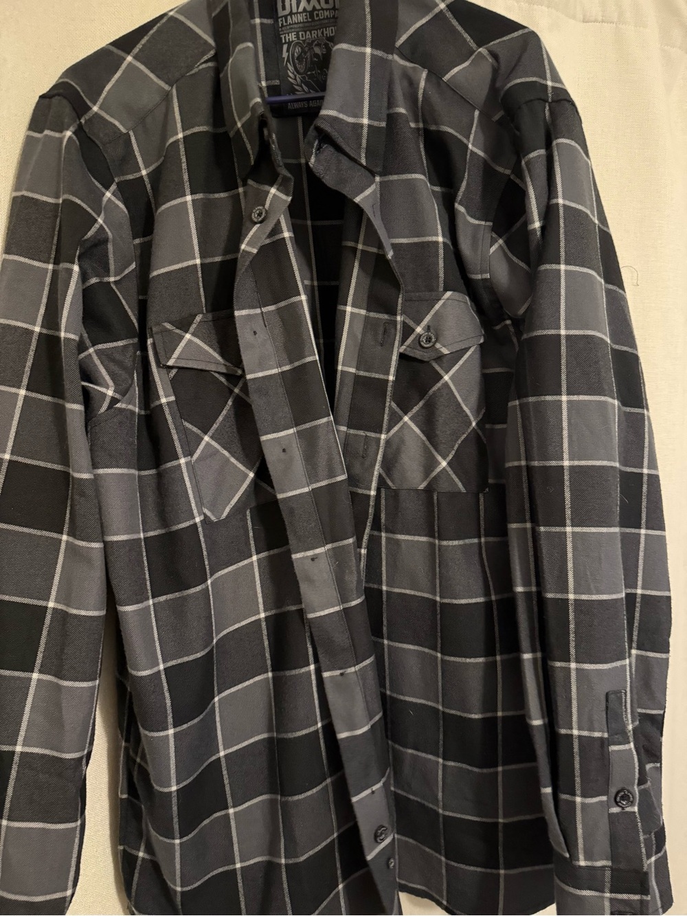 DIXXON Black & Gray Plaid Button-Down Shirt